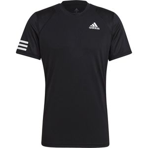 Adidas Club 3-stripe T-shirt Met Korte Mouwen Zwart XS Man