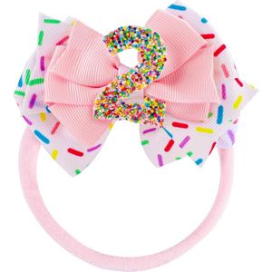Bow Birthday Hoed - Elastics Baby Girl - Haar Accessoires - Feestdecoraties voor Baby Meisje