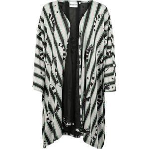 Beetlejuice Sandworm Cardigan zwart-wit Polyester -
