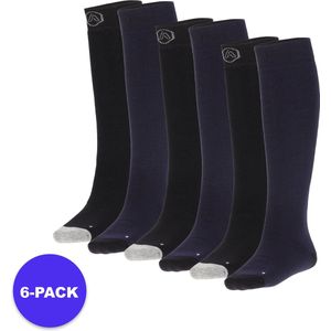Apollo (Sports) - Skisokken kind - Plain - Unisex - Blauw - 35/38 - 6-Pack - Voordeelpakket