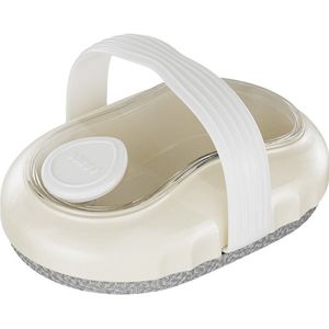 Multifunctionele masserende badborstel - Geïntegreerde zeepdispenser en borstel - Druk om te exfoliëren - Reinigt diep en verwijdert dode huidcellen - Ergonomische antisliphandgreep - Lichaamsverzorging voor thuis en badhulpmiddel - Gebroken wit