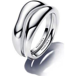 Pandora - Organisch Gevormde Stapelringen - Dames Ring - Goud - 925 Sterling Silver