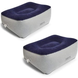 Inflatable Footrest Pillow (2 Pack) for Travel Office and Home Relax - Reduces the Risk of Deep Vein Thrombosis During Flights