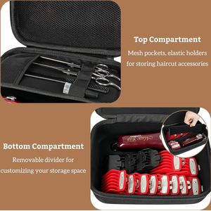 Lexium Kapperskoffer - Visagiekoffer - Make up koffer - Make up trolley - Kappers koffer - Beautycase - Cosmetica koffer - Kapperstas