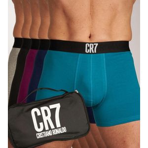 CR7 Lange short - 5 Pack 2405 Black/Grey/Blue - maat M (M) - Heren Volwassenen - Katoen/elastaan- 8123-49-2405-M