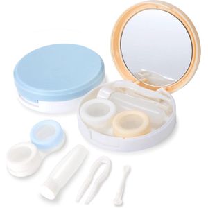 Contactlenzenhouder met Spiegel en Pincet - Set van 2 voor Thuis en Op Reis