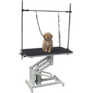 Topmast Hydraulische Trimtafel  Trimsalon Verzorgingstafel Hond VENUS  106 x 60 cm - Dubbele Trimbeugel