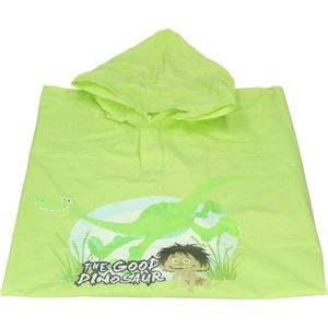 Disney Pixar The Good Dinosaur Regenponcho met Capuchon – Groen –  One Size Fits All  –  95x100cm | Regenjack voor Kinderen  | Regenjas | Kinderponcho | Regencape