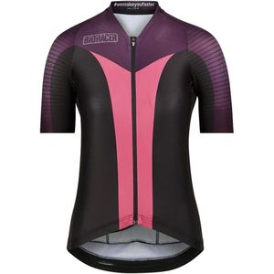 Bioracer Icon Dames Wielershirt Block Deep Purple Maat L