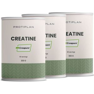Protiplan | Creatine Unflavoured | 100% Creapure | 3 stuks | 3 x 300 gram