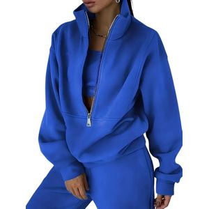 Nivard Joggingpak Dames - Huispak - Trainingspak - Volwassenen - Capuchon - Jogging Pak - Joggingbroeken - Broek - Hoodie - Zwart - Maat XL