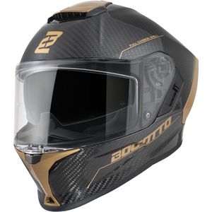 Bogotto Phantom Carbon Zwart Goud Integraalhelm - Maat XL - Helm