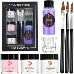 Acryl nagel kit - Starterskit - Starterspakket - Set - Acrylpoeder - Monomer - Acrylic nail kit