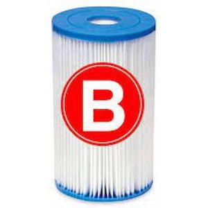IntexFilter Cartridge Type B Filter voor Zwembad - Intex 29005 - Intex zwembadfilter - Type B - Zwembad filter cardrige