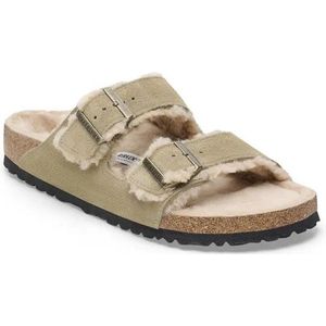BIRKENSTOCK - Arizona - Gezondheidsslipper - Suèdeleer - Lamsvacht