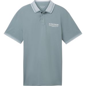 TOM TAILOR polo with details Heren Poloshirt - Maat M