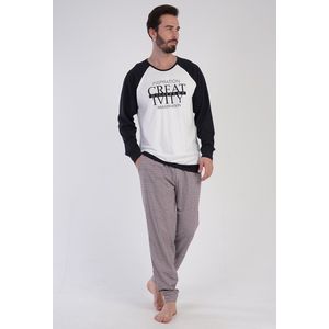 Vienetta - Heren Pyjama Set, Lange Mouwen - M