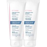 Ducray - Ictyane - Voedende Emolliërende Crème - Gezicht en Lichaam - Set van 2 x 200 ml