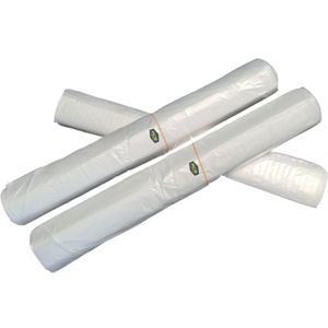 Ace Verpakkingen - HDPE Vuilzak - Afvalzak - 63cm × 70cm - Transparant - Behoud van een schone kliko - Eenvoudig in gebruik - Rol à 25 stuks