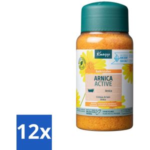 12 x Kneipp - Badzout - Badkristallen - Muscle Relaxation - Arnica - 600 g - Badzout - Ontspanning - Spierherstel - Arnica - Warmte