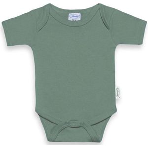 Funnies basic baby Romper - Stone Green| 100% Katoen | Maat 50/56