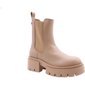 GUESS Charlotte Stiletto Beige Dameslaarzen - Elegante en Duurzame Hoge Platformlaarzen in Maat 39