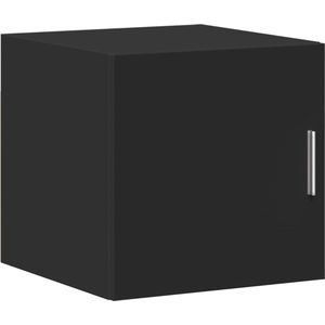 vidaXL - Wandkast - 40x42,5x40 - cm - bewerkt - hout - zwart