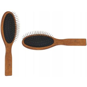 Gorgol Houten Luchtborstel met Metalen Pinnen - Professionele Haarstyling