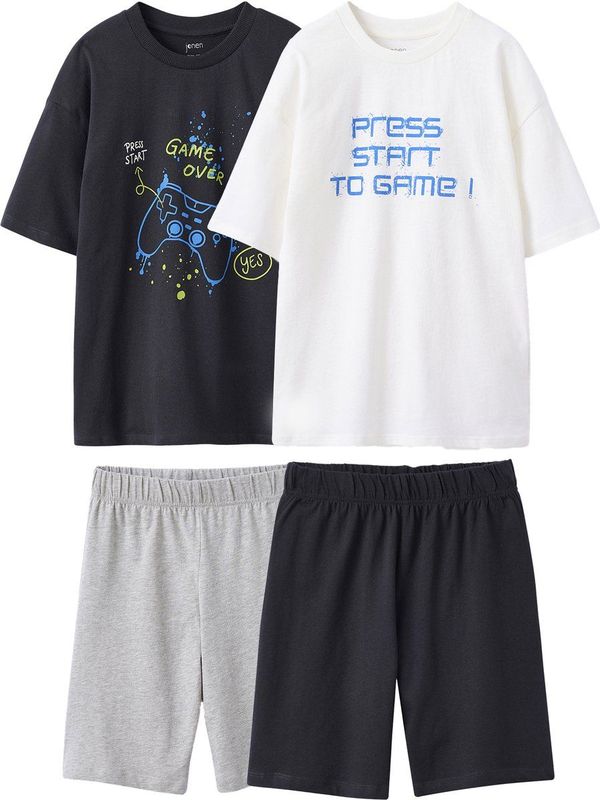 Jonen - Set van 2 Pyjamabroeken - Gamer - Katoen