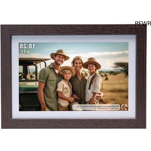 RFWR® Digitale fotolijst 10,1 inch met HD display en Frameo-app