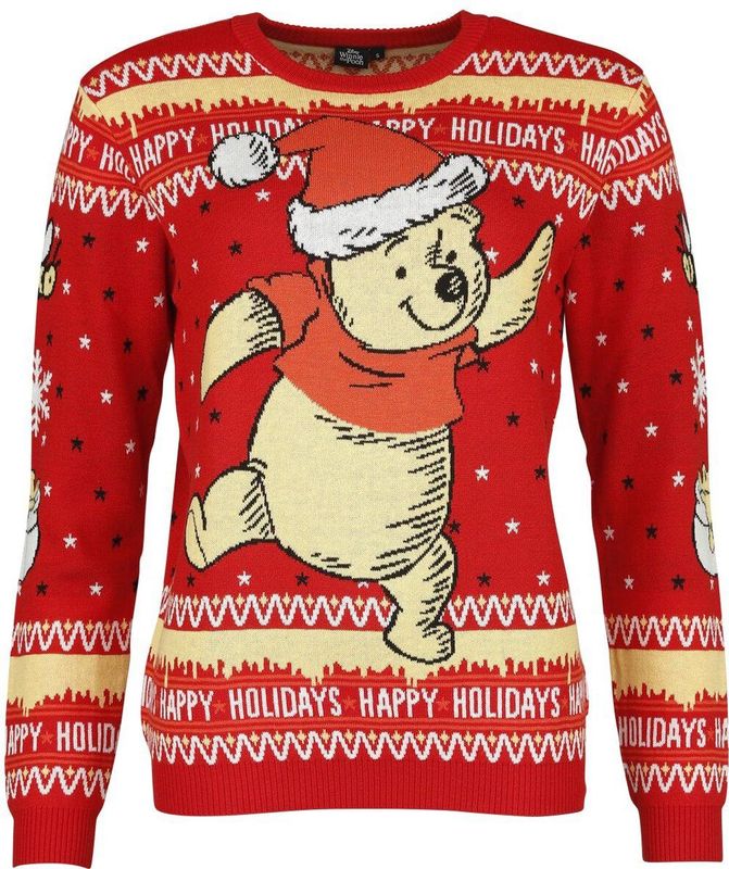 Winnie The Pooh - Dance - Kersttrui - Meerkleurig - Dames