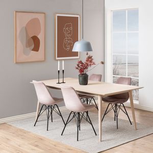 Sohome Eetkamerstoel - set van 2 - Sandro - Velvet - Dusty Rose