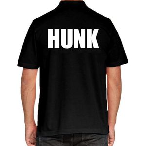 HUNK poloshirt zwart voor heren - HUNK polo t-shirt M