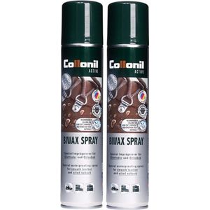 Voordeel bundel | 2 x Collonil Outdoor Active Biwax spray | natuurlijke verzorgende wax | glad leer en geoliede nubuck | 200 ml