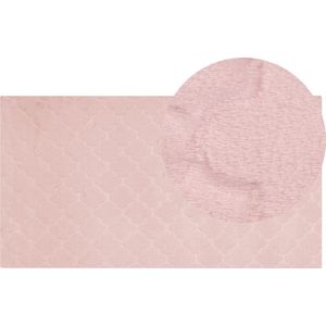 GHARO - Shaggy vloerkleed - Roze - 80 x 150 cm - Polyester