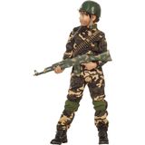 Wilbers & Wilbers - Leger & Oorlog Kostuum - Desert Storm Commando Camouflage Kostuum Bruin Jongen - - Maat 116 - Carnavalskleding - Verkleedkleding