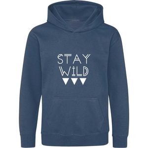 Be Friends Hoodie - Stay wild - Heren - Blauw - Maat XL