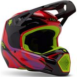 FOX - V1 Emotion - Crosshelm - Zwart Rood Geel