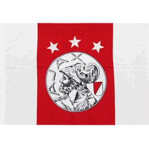Ajax-vlag rood-wit oude logo 100x150cm