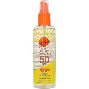 Malibu Clear All Day Protection SPF 50 Zonnebrand Spray - 200 ml