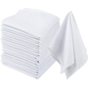 Grote Heren Zakdoeken Katoen - Multipack Pocket Squares - UK Heren Zakdoeken