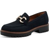 Tamaris - 1-24733-45 - Leren Loafers - Blauw - Damesschoenen