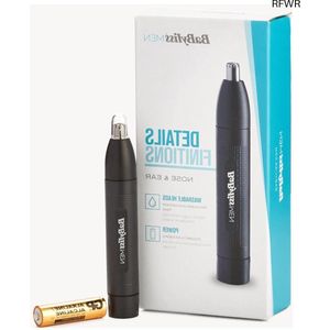 RFWR® Neus- en Oortrimmer met Precisie 2-Messensysteem - Draadloos, Roestvrij Staal, Gemakkelijk Schoon te Maken