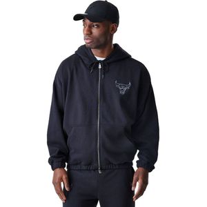 New Era - Chicago Bulls NBA Linear - Hoodie - Zwart - Oversized
