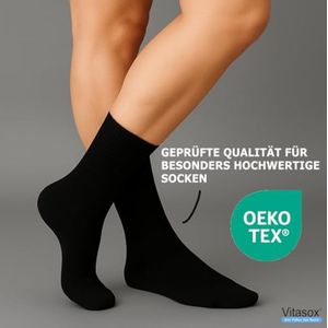 Gezondheidssokken voor heren met brede schacht en elastische band zonder rubber