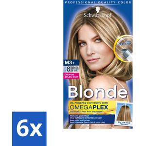 6 x Schwarzkopf - Haarverf - Coupe de Soleil Easy Highlighter M3+ - Highlights - Haarkleur - Blonderen - Coupe Soleil - Haarkleuring