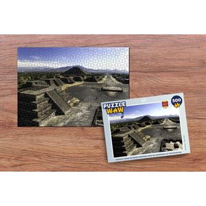 Puzzel Uitzicht vanaf de Maan Piramide over de piramides in Teotihuacán - Legpuzzel - Puzzel 500 stukjes