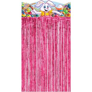 Fun & Feest Party Gadgets - Kattenstaart - 90x90 cm - Roze & Multicolor