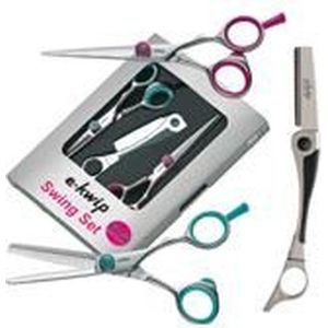 E-Kwip - Scharenset Swing Plus - Zilver - 5,5 inch - Kappersscharen