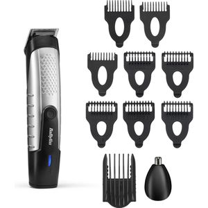 BaByliss Lithium Power Baardtrimmer T812E - 14 Kniplengtes - 9 opzetkammen - 80 minuten gebruik